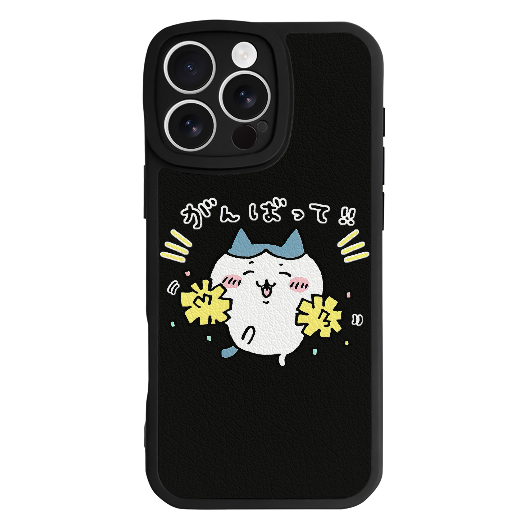 （画像用） ちいかわ ハチワレ Chii-kawa hachiware 【iPhone 16シリーズ対応】シリコンスマホケース（レザー調） 材質：シリコン